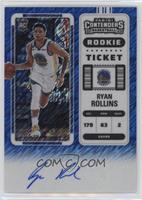 Rookie Ticket - Ryan Rollins #/21