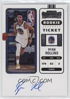 Rookie Ticket - Ryan Rollins