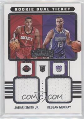 2022-23 Panini Contenders - Rookie Ticket Dual Swatches #RT2-KJS - Jabari Smith Jr., Keegan Murray