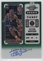 Rookie Ticket - Peyton Watson #/75