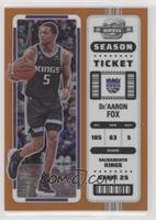 Season Ticket - De'Aaron Fox #/49