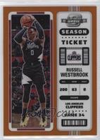 Season Ticket - Russell Westbrook [Good to VG‑EX] #/49