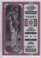 Season Ticket - James Wiseman #/75