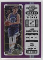 Season Ticket - Lauri Markkanen #/15