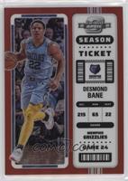 Season Ticket - Desmond Bane [EX to NM]