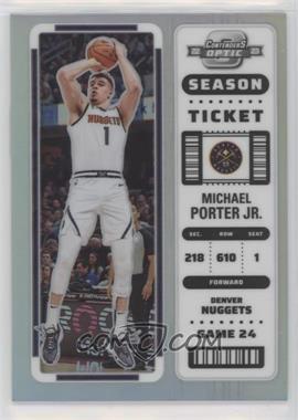 2022-23 Panini Contenders Optic - [Base] - Silver Prizm #49 - Season Ticket - Michael Porter Jr.