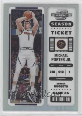 2022-23 Panini Contenders Optic - [Base] - Silver Prizm #49 - Season Ticket - Michael Porter Jr.