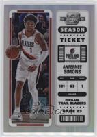 Season Ticket - Anfernee Simons