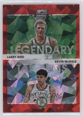 2022-23 Panini Contenders Optic - Legendary Tandems - Red Cracked Ice Prizm #17 - Larry Bird, Kevin McHale