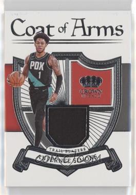 2022-23 Panini Crown Royale - Coat of Arms #COA-AFS - Anfernee Simons