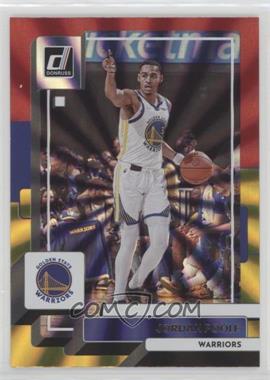 2022-23 Panini Donruss - [Base] - Holo Red and Gold Laser #120 - Jordan Poole