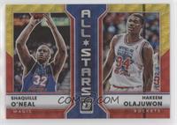 Hakeem Olajuwon, Shaquille O'Neal #/99