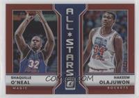 Hakeem Olajuwon, Shaquille O'Neal #/99