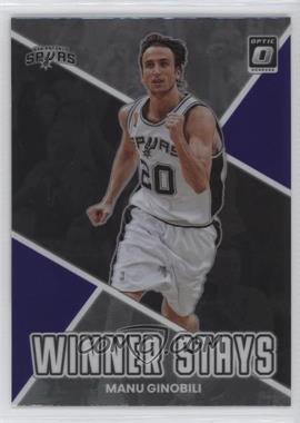 2022-23 Panini Donruss Optic - Winner Stays - Purple Prizm #16 - Manu Ginobili