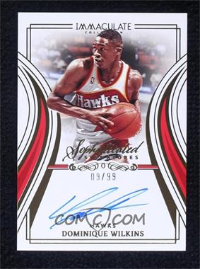 2022-23 Panini Immaculate Collection - Sophisticated Signatures #SS-DWK - Dominique Wilkins /99