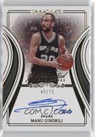 Manu Ginobili #/75