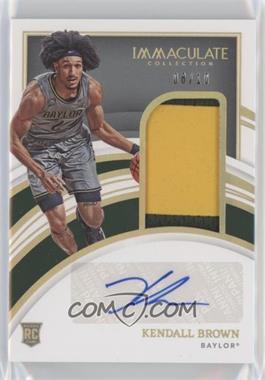 2022-23 Panini Immaculate Collection Collegiate - [Base] - Gold #23 - Rookie Patch Autographs - Kendall Brown /10