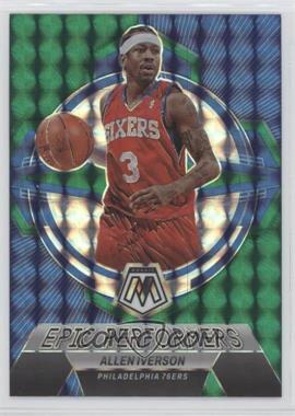 2022-23 Panini Mosaic - Epic Performers - Green Mosaic Prizm #20 - Allen Iverson