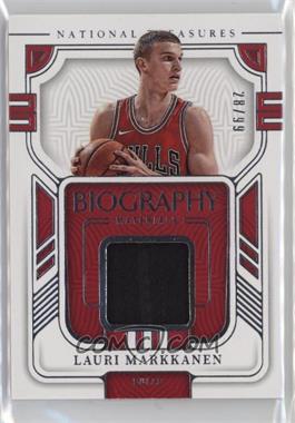 2022-23 Panini National Treasures - Biography Materials #BGM-MAR - Lauri Markkanen /99