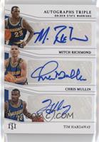 Tim Hardaway, Mitch Richmond, Chris Mullin #/25