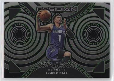 2022-23 Panini Obsidian - Tunnel Vision - Electric Etch Green #4 - LaMelo Ball /25