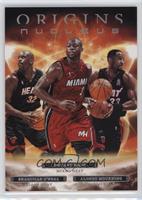 Dwyane Wade, Shaquille O'Neal , Alonzo Mourning