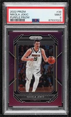 2022-23 Panini Prizm - [Base] - Purple Prizm #39 - Nikola Jokic /99 [PSA 9 MINT]