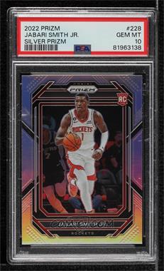 2022-23 Panini Prizm - [Base] - Silver Prizm #228 - Jabari Smith Jr. [PSA 10 GEM MT]