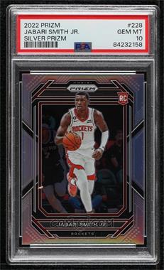 2022-23 Panini Prizm - [Base] - Silver Prizm #228 - Jabari Smith Jr. [PSA 10 GEM MT]