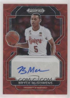 2022-23 Panini Prizm Draft Picks - Draft Picks Autographs - Choice Red Prizm #DP-BMC - Bryce McGowens /88