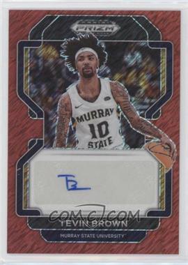 2022-23 Panini Prizm Draft Picks - Draft Picks Autographs - Red Shimmer Prizm #DP-TBR - Tevin Brown /9