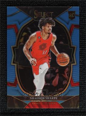 2022-23 Panini Select - [Base] - Light Blue Prizm #71 - Concourse - Shaedon Sharpe /299