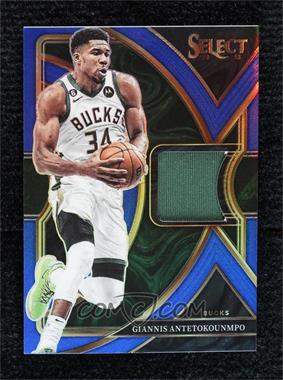 2022-23 Panini Select - Selective Swatches - Blue Prizm #SS-GA - Giannis Antetokounmpo /75