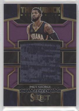 2022-23 Panini Select - Throwback Memorabilia - Purple Prizm #TM-PG - Paul George /99