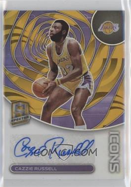 2022-23 Panini Spectra - Icons Autographs - Gold Prizm #IA-ZIE - Cazzie Russell /10