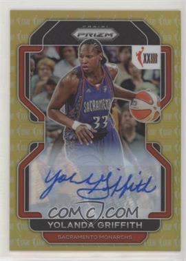 2022 Panini Prizm WNBA - [Base] - Gold Prizm Signatures #163 - W25 - Yolanda Griffith /10