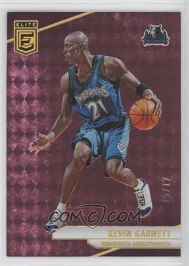 2023-24 Donruss Elite - [Base] - 1st Off the Line FOTL Pink #96 - Kevin Garnett /17