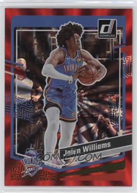 2023-24 Panini Donruss - [Base] - Holo Red Laser #76 - Jalen Williams /99