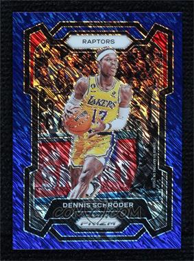 2023-24 Panini Prizm - [Base] - 1st Off the Line FOTL Blue Shimmer Prizm #265 - Dennis Schroder /35