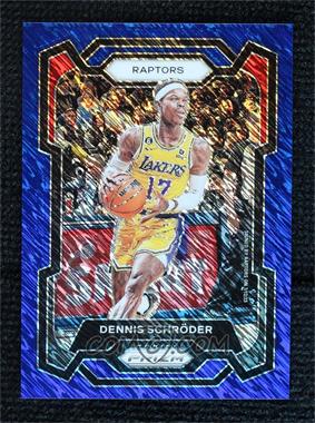 2023-24 Panini Prizm - [Base] - 1st Off the Line FOTL Blue Shimmer Prizm #265 - Dennis Schroder /35