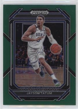 2023-24 Panini Prizm Draft Picks - [Base] - Green Prizm #51 - Jayson Tatum