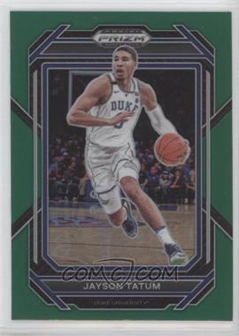 2023-24 Panini Prizm Draft Picks - [Base] - Green Prizm #51 - Jayson Tatum