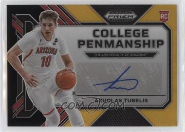 2023-24 Panini Prizm Draft Picks - College Penmanship - Black Gold Prizm #CP-AZT - Azuolas Tubelis /5