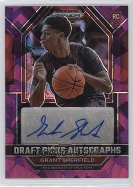 2023-24 Panini Prizm Draft Picks - Draft Picks Autographs - Purple Ice Prizm #DPA-CSF - Grant Sherfield /99