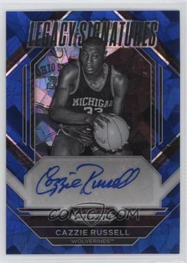 2023-24 Panini Prizm Draft Picks - Legacy Signatures - Blue Ice Prizm #LS-CZR - Cazzie Russell /75