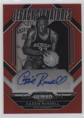 2023-24 Panini Prizm Draft Picks - Legacy Signatures - Red Prizm #LS-CZR - Cazzie Russell /149