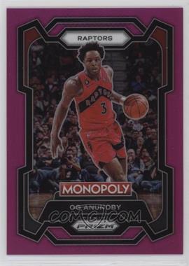 2023-24 Panini Prizm Monopoly - [Base] - Pink Prizm #83 - OG Anunoby /149