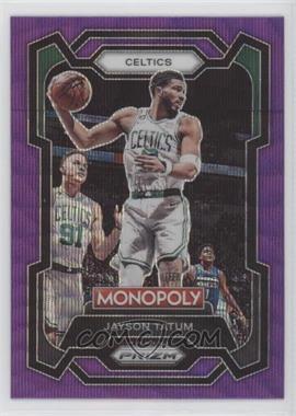 2023-24 Panini Prizm Monopoly - [Base] - Purple Wave Prizm #7 - Jayson Tatum