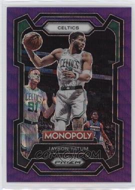 2023-24 Panini Prizm Monopoly - [Base] - Purple Wave Prizm #7 - Jayson Tatum