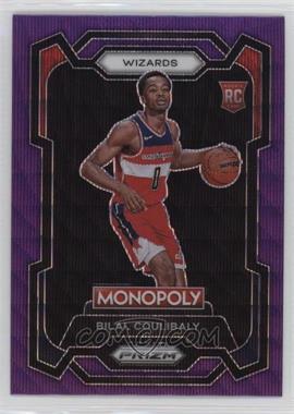 2023-24 Panini Prizm Monopoly - [Base] - Purple Wave Prizm #90 - Bilal Coulibaly